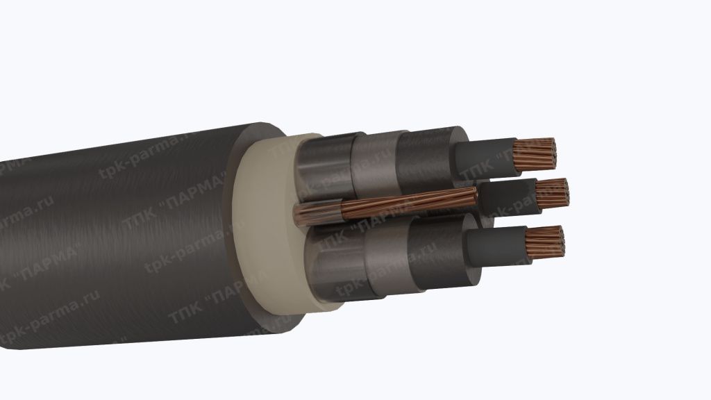 Фотография провода Кабель КГЭ-ХЛ 3х120+1х35 - 6кВ
