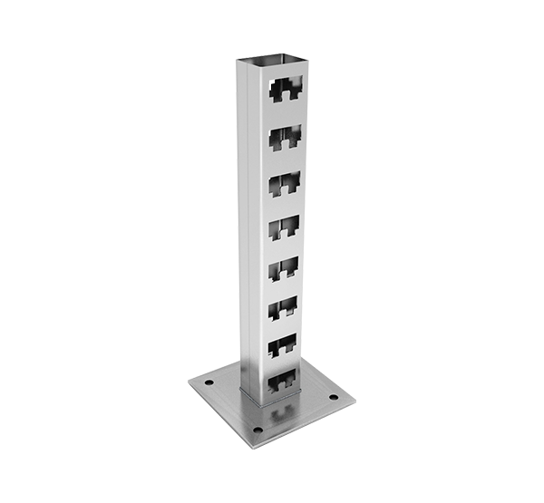 Стойка кабельная напольная двойная NSKG800 INOX