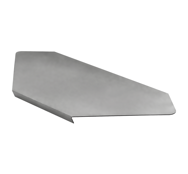 Крышка угла горизонтального 90' SKYG90*400*0,8 ZN