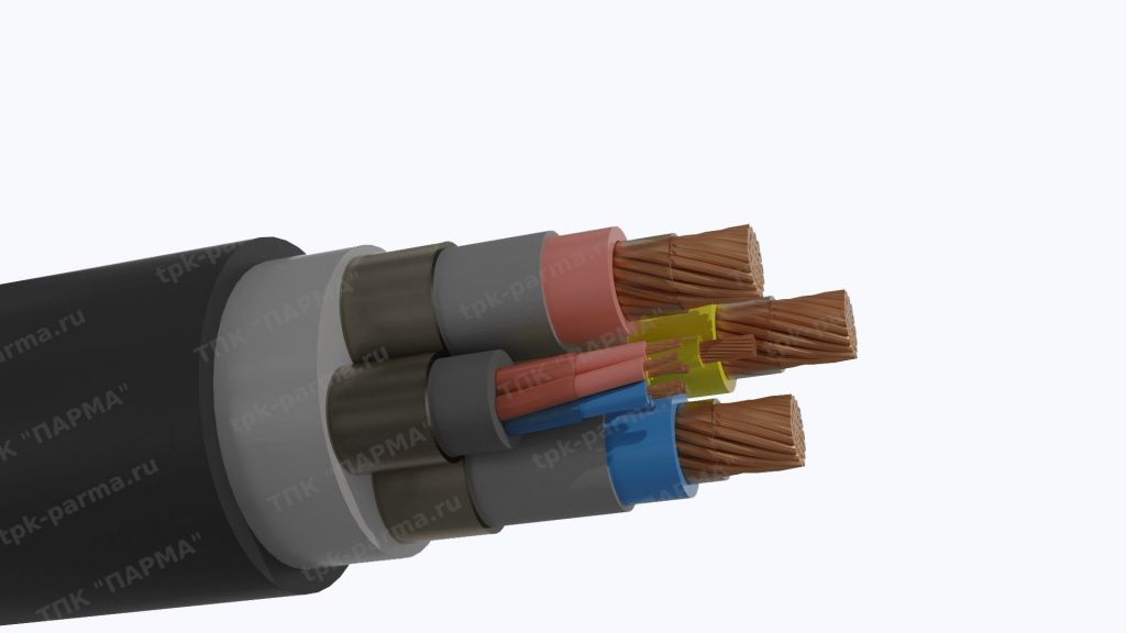 Фотография провода Кабель КГЭТШ 3х95+1х10+9х2,5